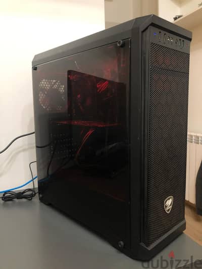 gaming pc with 2 screen 1060 6gb i5 16gb ram