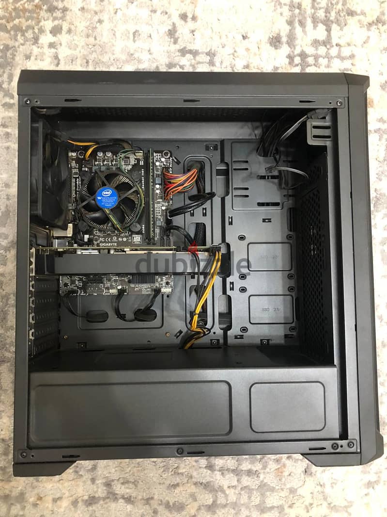 gaming pc with 2 screen 1060 6gb i5 16gb ram 3