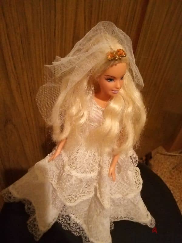 Barbie WEDDING Bride OOAK Mattel as new doll years 2000ish bend legs 3