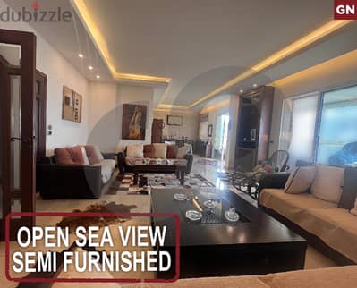 Open sea view-Semi Furnished Fanar, Metn/فنار, متن REF#GN119001