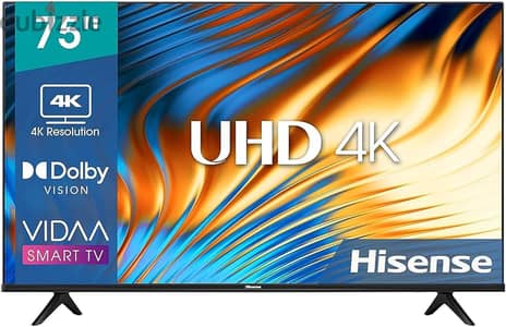 Frameless 75" Hisense TV