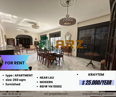 250 SQM APARTMENT IN KORAYTEM FOR RENT