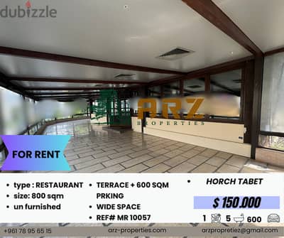 restaurant for rent in horsh tabet Ref#MR 1057