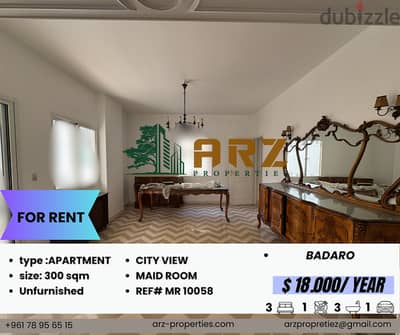 Apartment for rent in badaro Ref#MR 10058