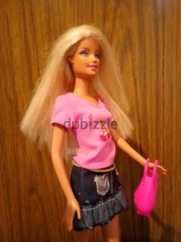 Barbie Mattel wearing As new doll bend legs+Shoes+Bag=24 1