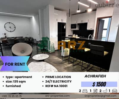 REF#NA10001 Title: Apartment For Rent in Achrafieh