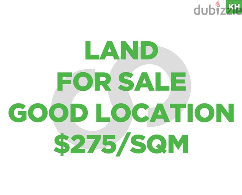 275$/sqm nice Land in Wata l Joz/وطى الجوز REF#KH104316 0