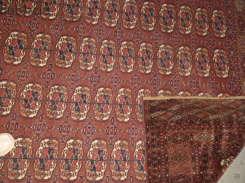 Big Bokhara Carpet, Antique,  سجادة عجمية بخارى مشغولة عاليد 3