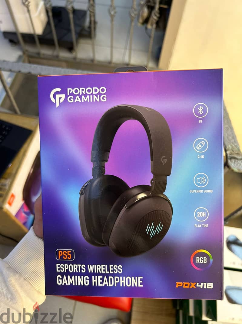 Porodo gaming esports wireless gaming headphone pdx416 Original & Best 0