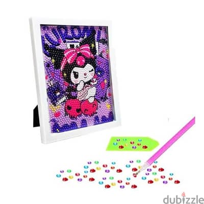 Kuromi Character Diamond Painting Kit With Photo Frame