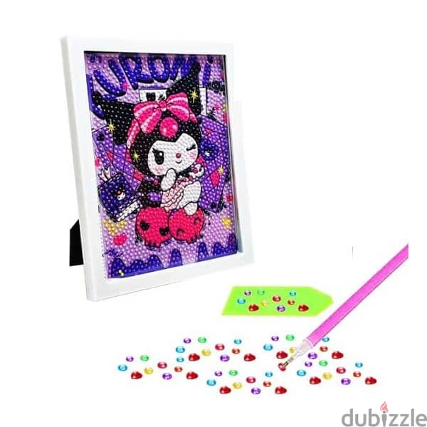 Kuromi Character Diamond Painting Kit With Photo Frame 0