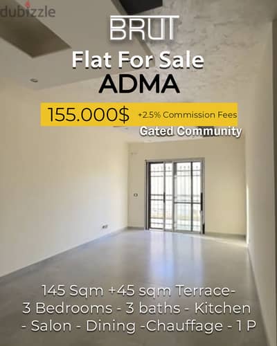 153 sqm + 45 sqm Terrace for sale in Adma - Brand New - HOT PRICE