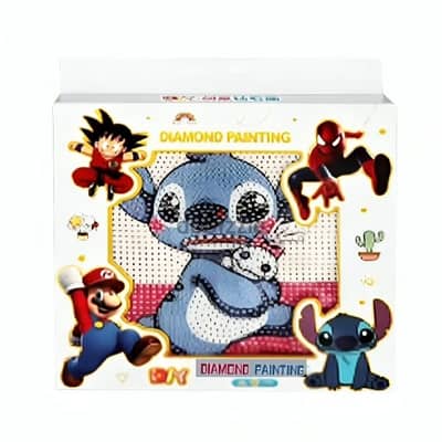 Stitch & Doll Diamond Painting Kit With Photo Frame