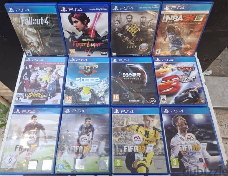 New sealed and used PS4 games. 8