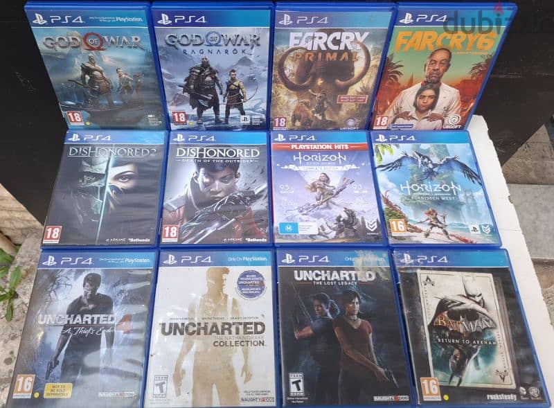 New sealed and used PS4 games. 11