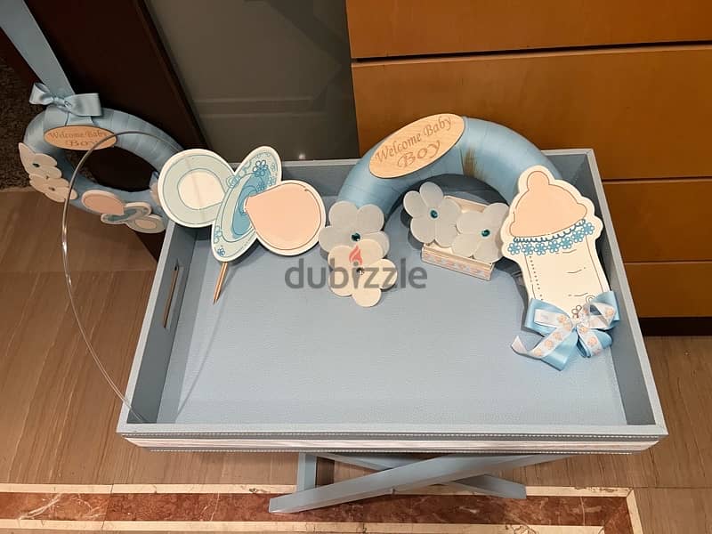 welcome baby boy chocolate tray & door hanger from ( PATCHI ) 2