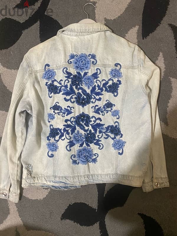 graphic denim jacket 1