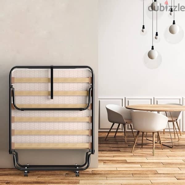 Folding Guest bed with mattress and a pillow, All New . . 80x190cm 4