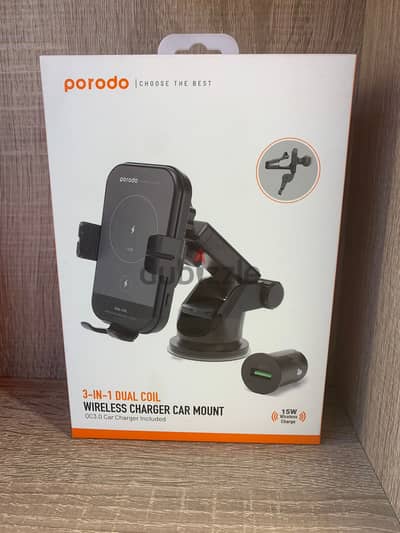 Porodo wireless charger carmount PD-WCM15W Exclusive & new offer