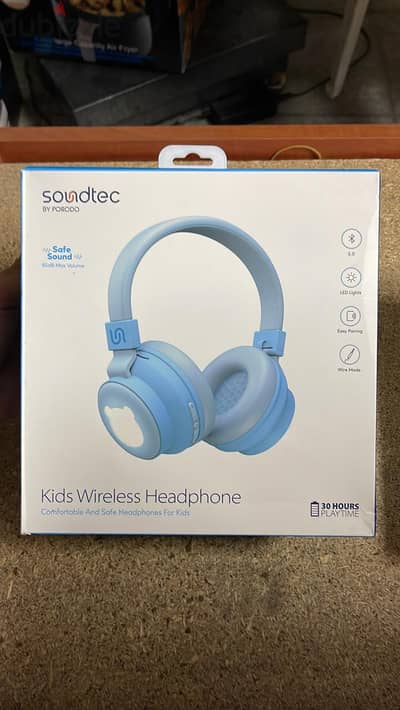 Soundtec kids wireless headphone blue Original & Best offer