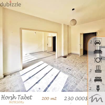 Horsh Tabet | Calm Surroundings | 200m² 3 Bedrooms Apart | 2 Parking