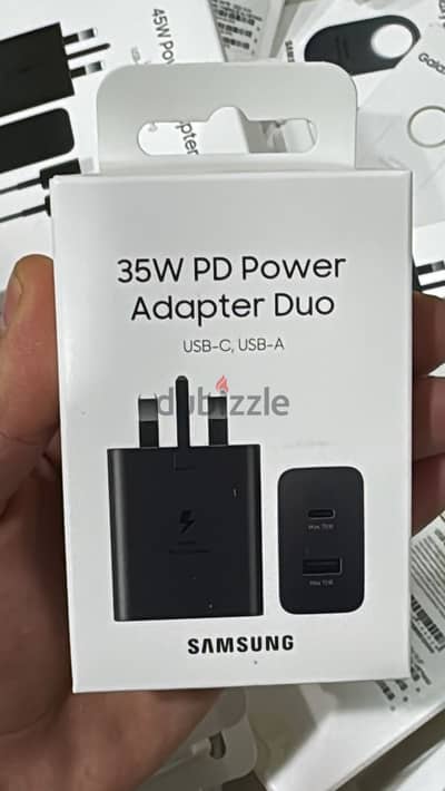 Samsung 35w pd power adapter Duo (usbc,usb-a) 3 pin Exclusive & new