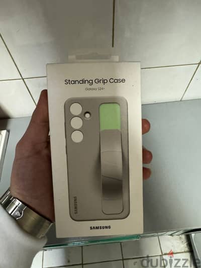 Standing Grip Case Galaxy s24 plus Taupe Exclusive & new offer