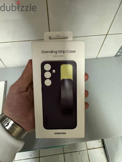 Standing Grip Case Galaxy s24 plus dark violet Original & Best offer