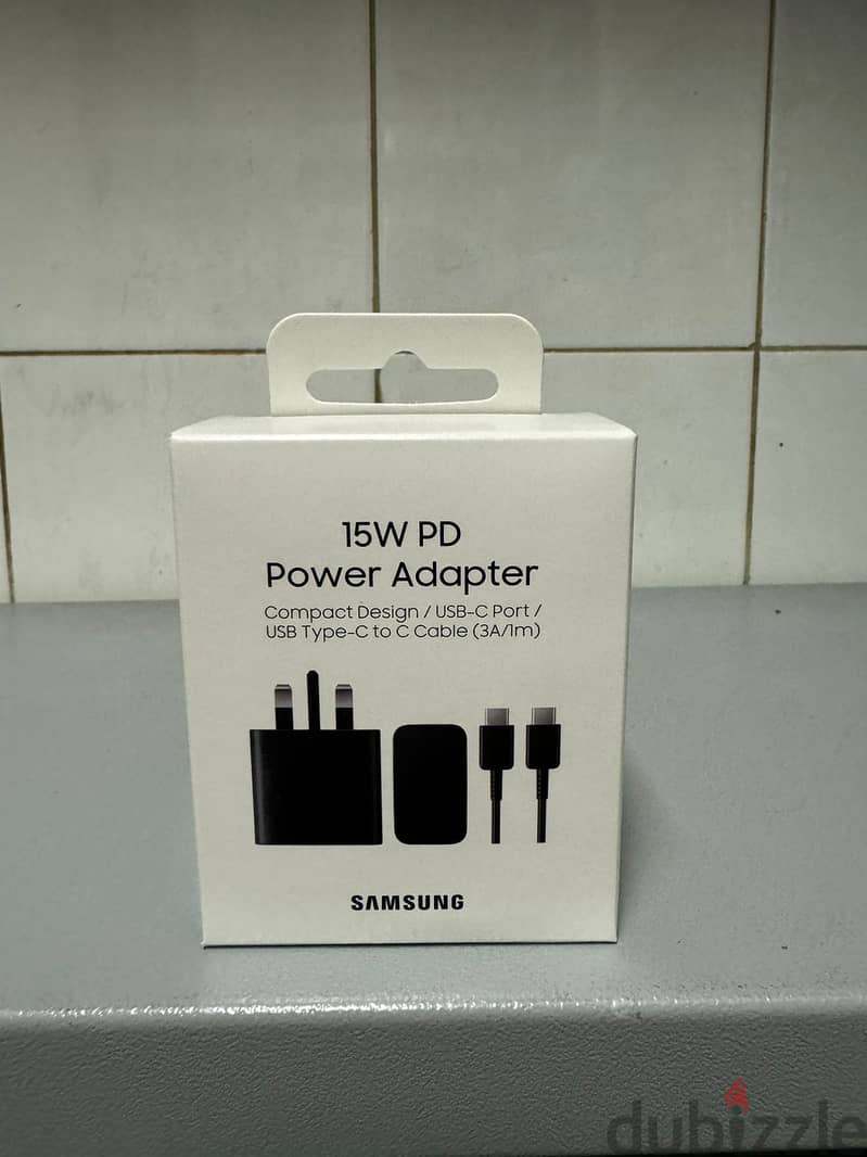 Samsung 15w usb-c pd power adapter with cable black Original & Best 0