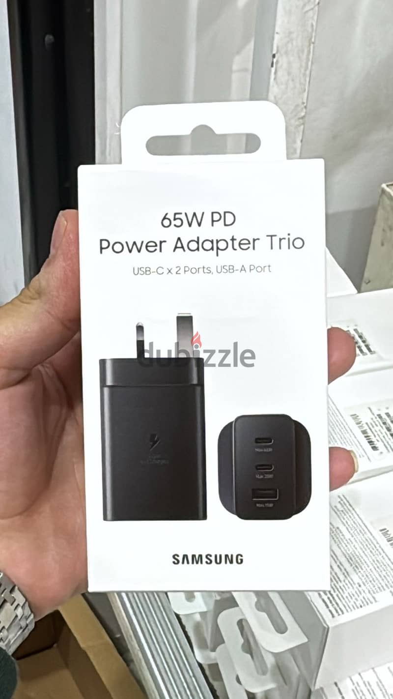 Samsung 65w pd power adapter trio 3 pin 0