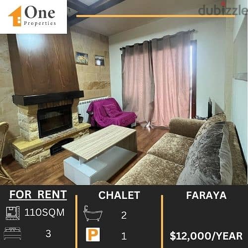 FURNISHED CHALET FOR RENT IN FARAYA 0