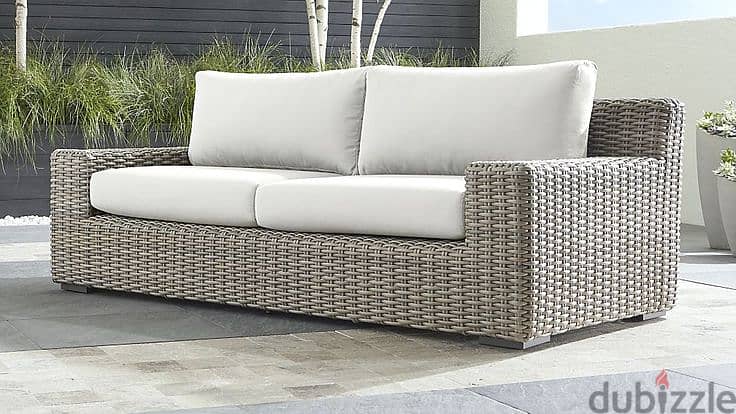 Crate and Barrel 2 outdoor sofas 1