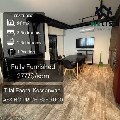 90sqm Chalet Duplex for sale in Tilal Faqra  REF: AH25FCTF90250