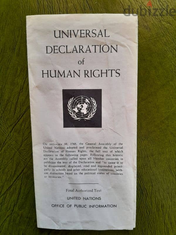 1993 United Nations publication Charter Declaration NY. 6