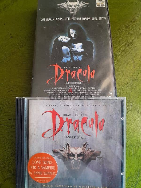 vintage 1992 Official stamp sent circuit Empire DRACULA + Soundtrack 0