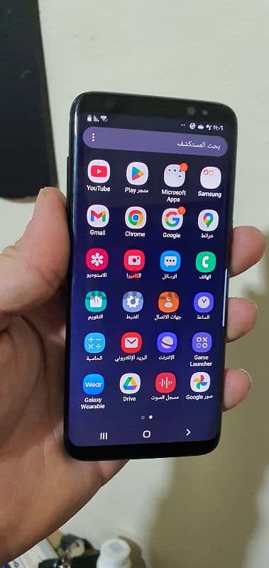 s8 Samsung  مع شارج اورجينال الحاله جيدة 1