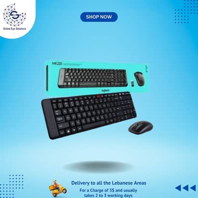 Logitech MK220 Wireless Keyboard and Mouse Combo