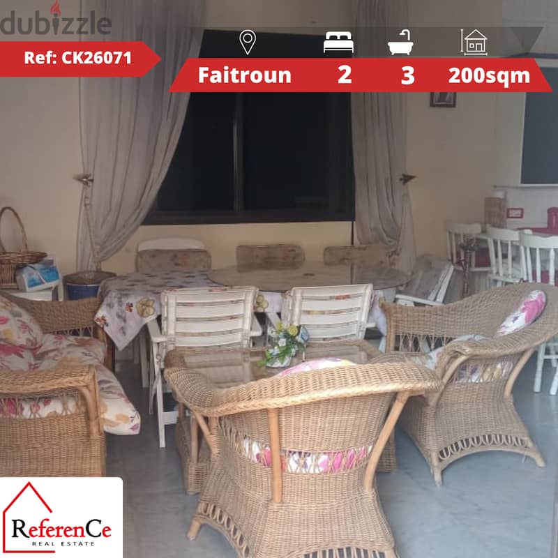 Apartment in Faitroun for sale للبيع شقة في فيطرون 0