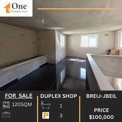 DUPLEX SHOP FOR SALE IN BREIJ - JBEIL