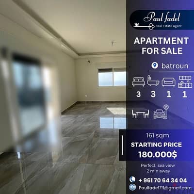 apartment for sale in batroun with perfect sea view