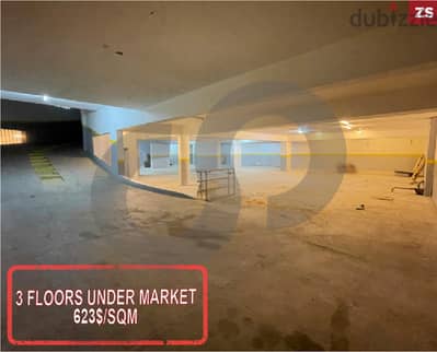 610 sqm Industrial warehouse  for sale in Msaytbeh REF#ZS118733