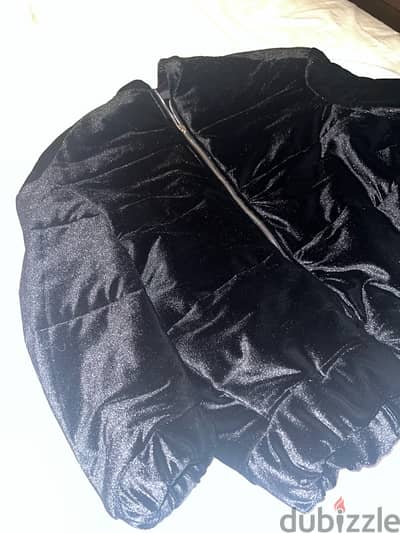 jacket black velour