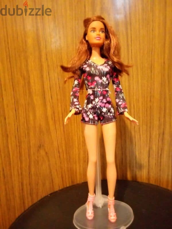 Barbie Brunette Mattel2000 wearing rare doll has bending legs+shoes=24 8