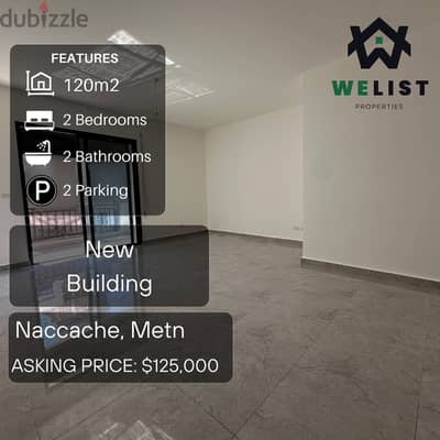 120sqm Apartment for sale in Naccache, Metn