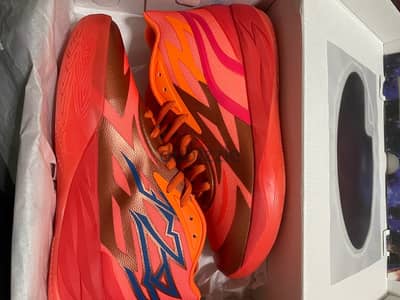 RARE Puma MELO MB. 02 Supernova Fiery Coal/Orange