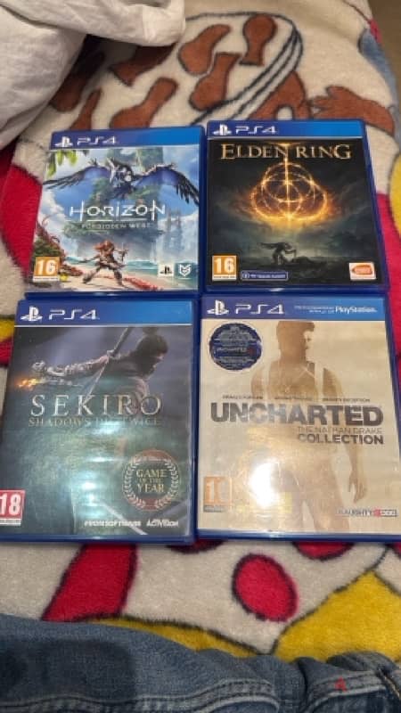 ps4-5 games for sale or trade each game has a price 2