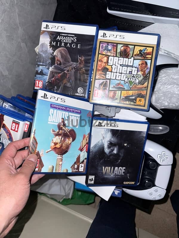 ps4-5 games for sale or trade each game has a price 7