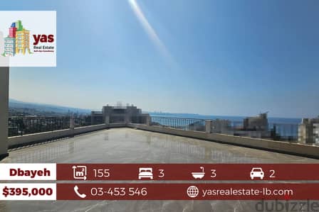 Dbayeh 155m2 | Terrace 150m2 | Brand New | Decorated | Sea View | PA|