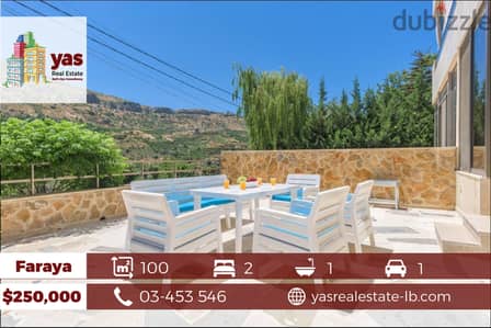 Faraya 100m2 | Terrace 40m2 | Decorated/Furnished | Mountain View| PA|