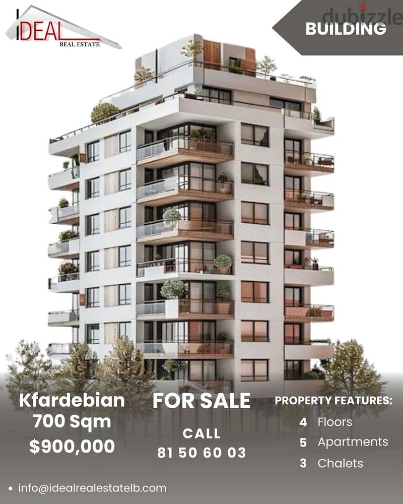 Building for sale in Kfardebian مبنة للبيع في كفردبيان 0